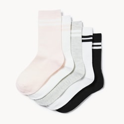 Joe Fresh Kid Girls' 5-Pack Crew Socks 1 ea, $10.00/1ea