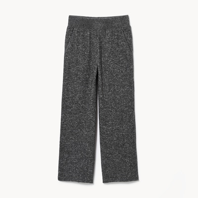 Pantalon sport à mailles chinées pour filles - Mélange D'Anthracite Foncé