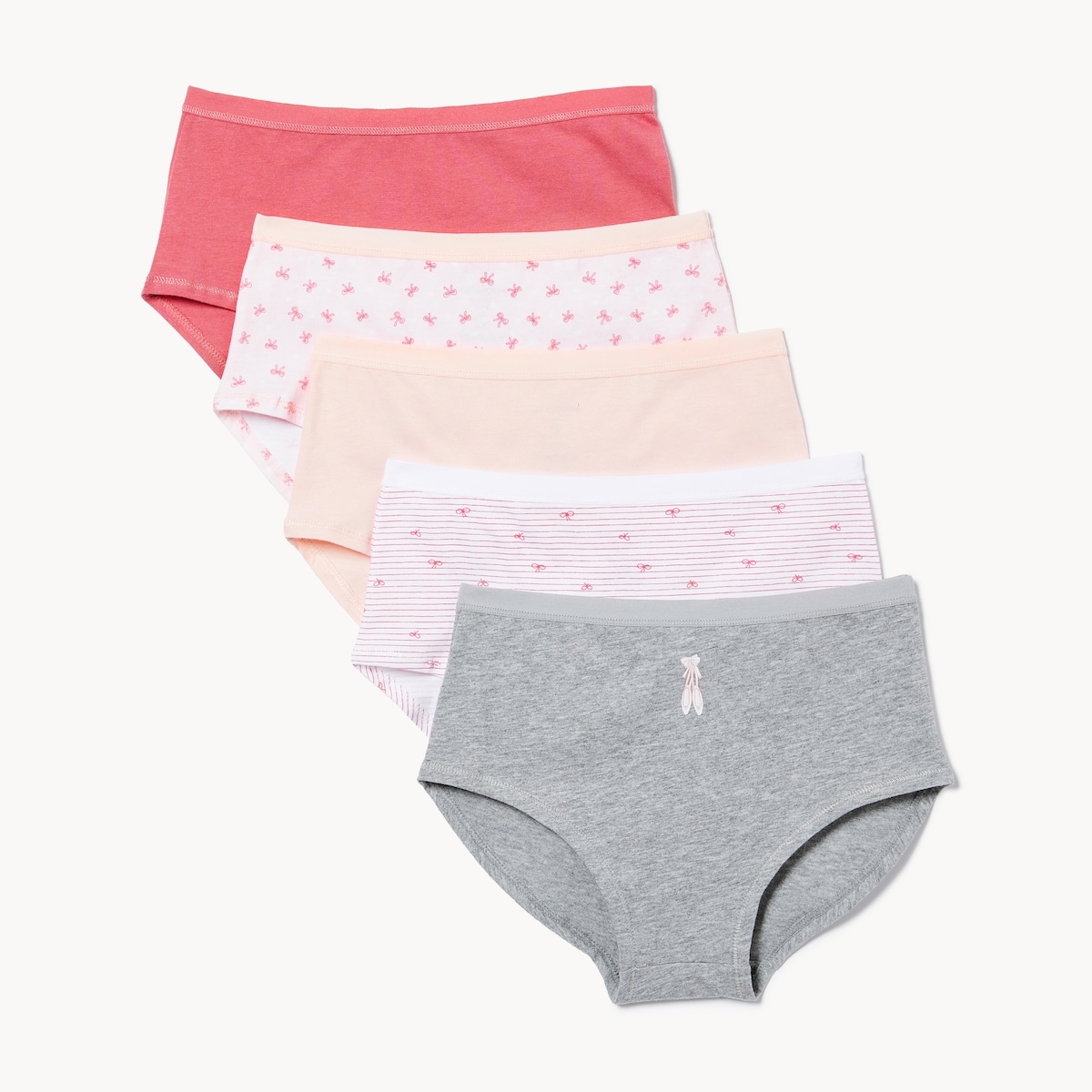 Ens. 5culottes garonnes en coton pour filles