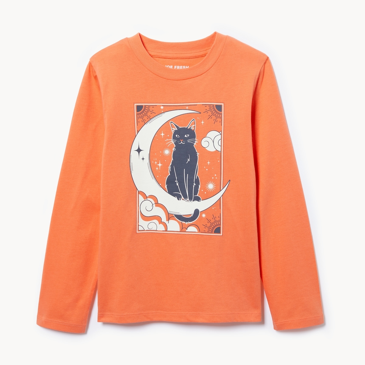 Haut imprim  manches longues pour filles