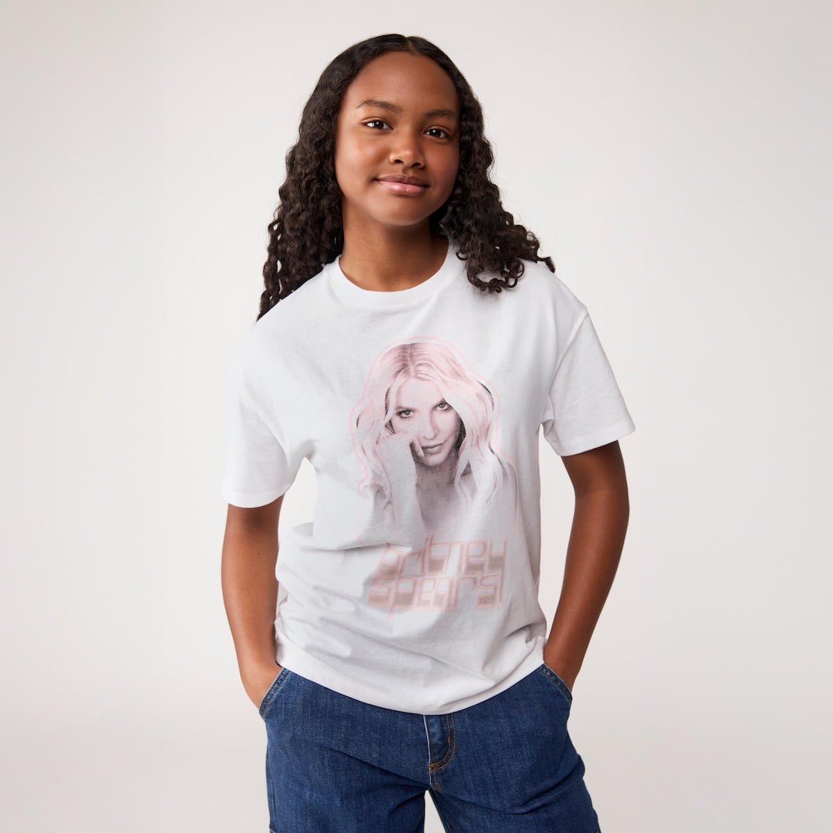 Kid Girls' Britney Spears T-Shirt - White