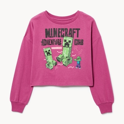 Joe Fresh Haut à manches longues Minecraft pour filles 1 ea, 19,00 $/1ch