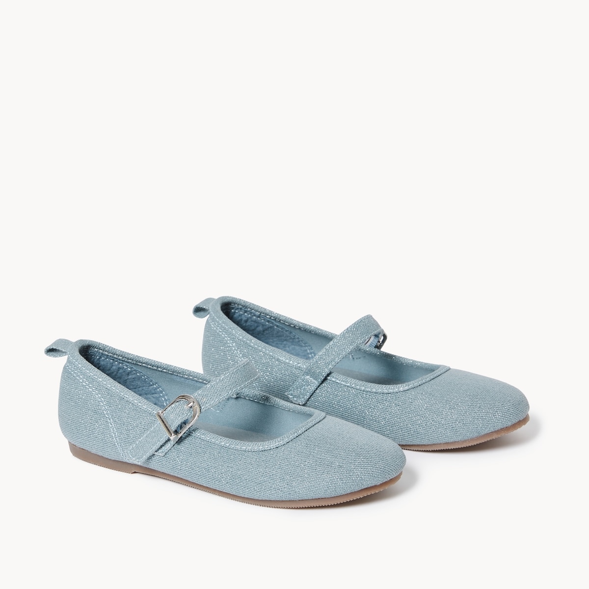Kid Girls' Buckle Ballet Flats - Blue