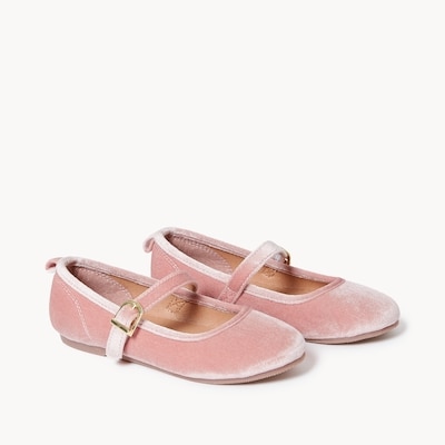 Ballerines avec sangle à boucle pour filles - Rose