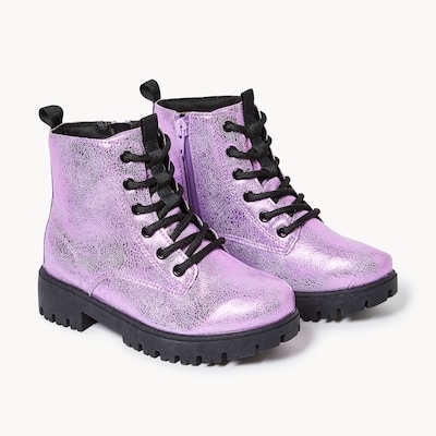 Bottes militaires pour filles - Pourpre