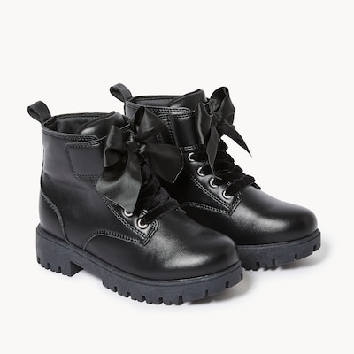 Kid Girls' Bow Boots - Black