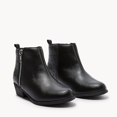 Bottillons courts pour filles - Noir