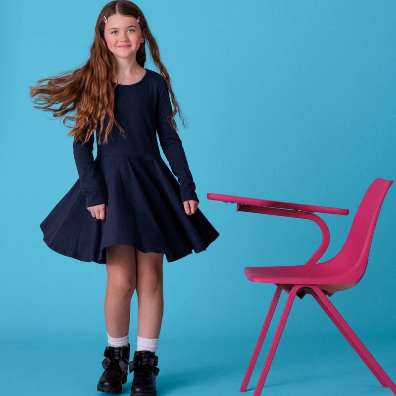 Kid Girls' Uniform Dress