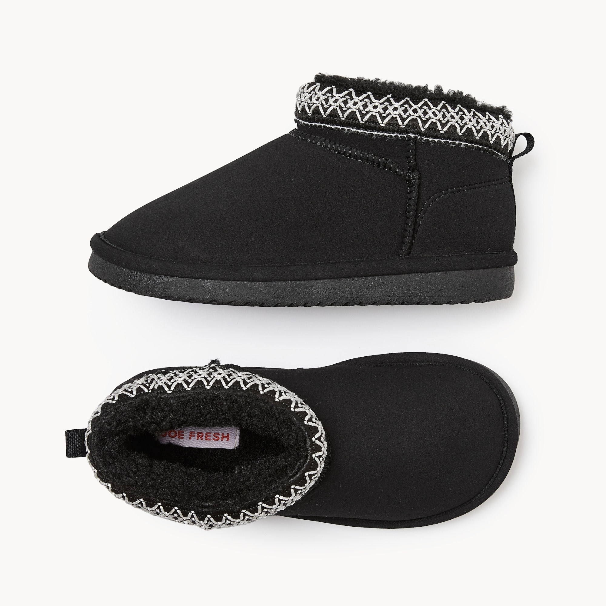 Kid Girls' Cozy Boots in Black from Joe Fresh