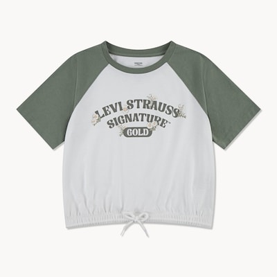 T-shirt Signature Gold Levi Strauss pour filles - Vert