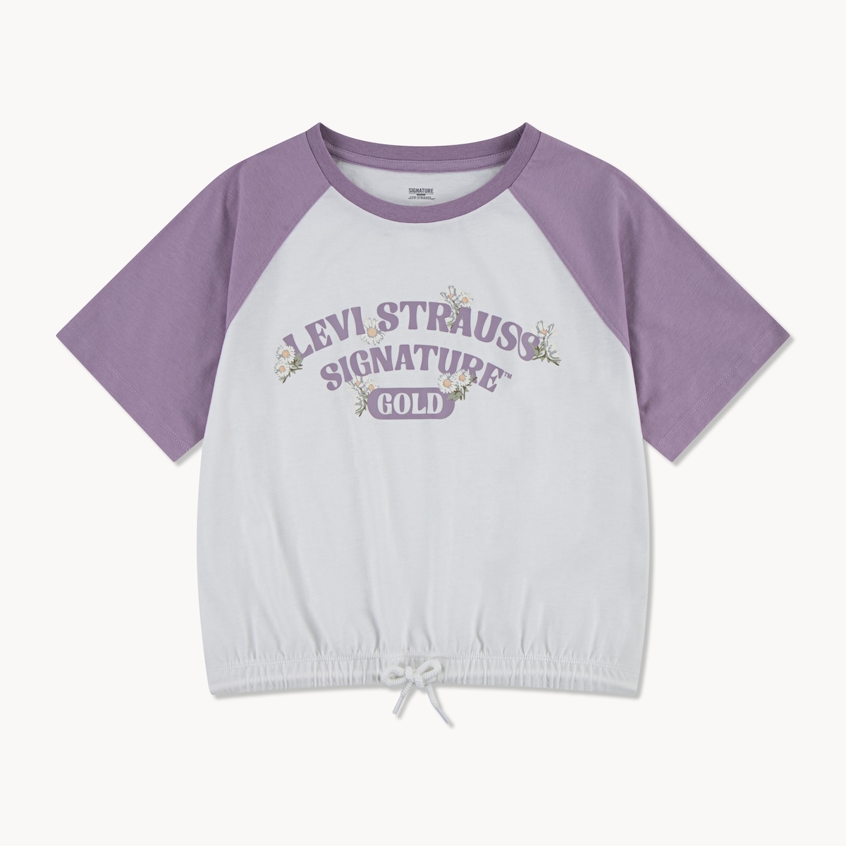 T-shirt Signature Gold LeviStrauss pour filles - Lilas