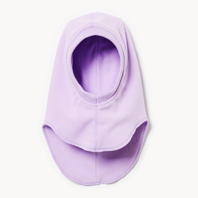 Couvre-visage à bordure côtelée, petites filles - Lilas
