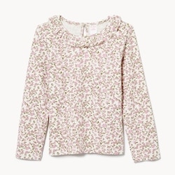 Joe Fresh Toddler Girls' Ruffle Neck Long Sleeve Top 1 ea, $14.00/1ea