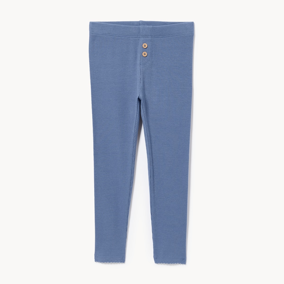 Toddler Girls' Ribbed Legging - Denim Blue