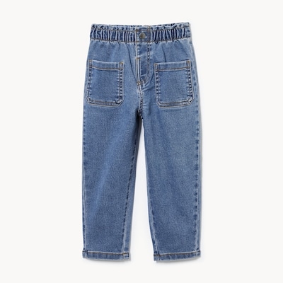 Toddler Girls' Denim Paperbag Pant - Medium Vintage