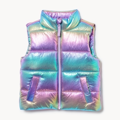Toddler Girls' Puffer Vest - Lilac