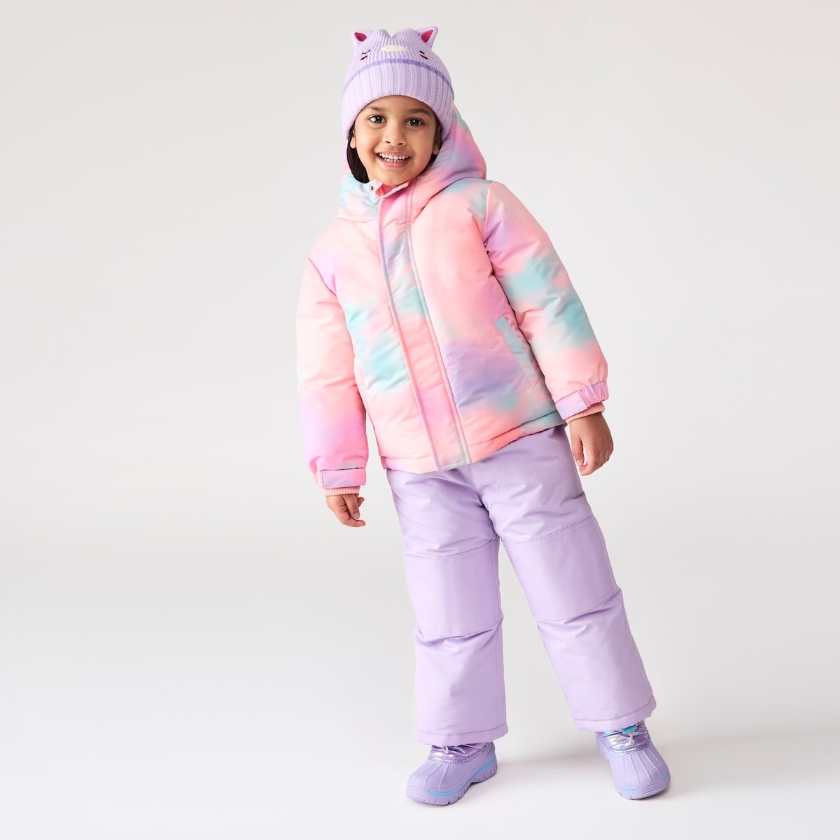 Veste de neige pastel pour petites filles