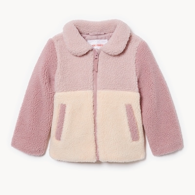 Toddler Girls' Peter Pan Collar Jacket - Open Violet