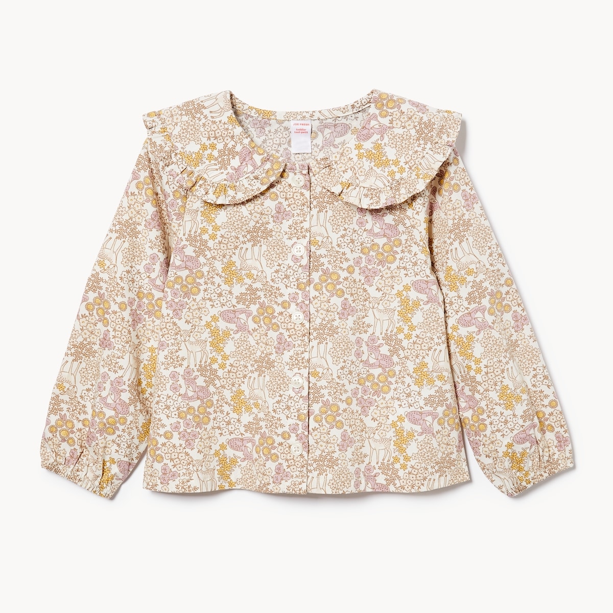 Joe Fresh Haut boutonné à col Claudine pour petites filles 1 ea, 19,00 $/1ch
