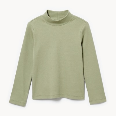 Haut à col montant pour petites filles - VERT POUSSIEREUX