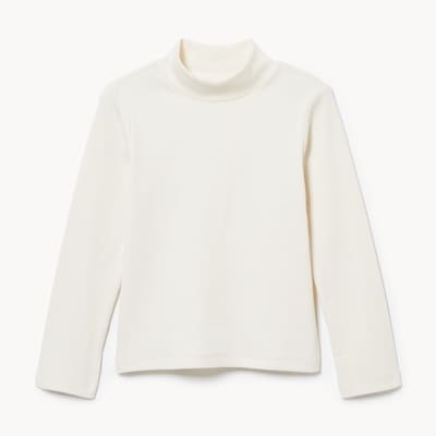 Toddler Girls' Mock Neck Top - Off White