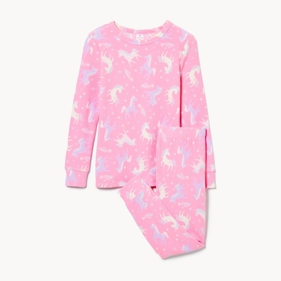 Ens. pyjama 2 pièces pour petites filles - Fuchsia poussiéreux