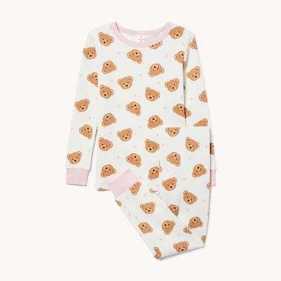 Toddler Girls' 2-Piece Pajama Set - Cream