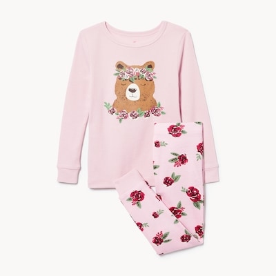 Toddler Girls' Printed Sleep Set - Pink