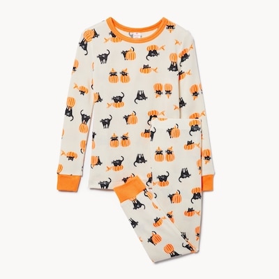 Ensemble pyjama imprimé de 2 pièces, petite fille - Crème