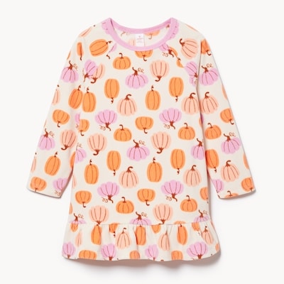 Chemise de nuit en micromolleton, petites filles - Crème