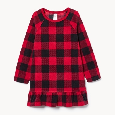 Joe Fresh Toddler Girls' Buffalo Plaid Microfleece Nightie 1 ea, $16.00/1ea