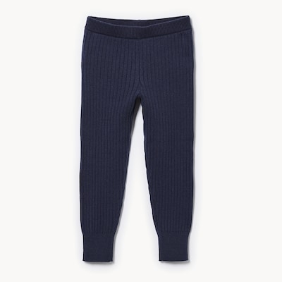 Legging en tricot pour petites filles - Marine foncé