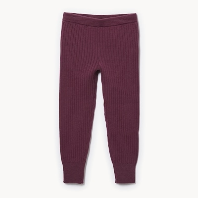 Legging en tricot pour petites filles - Violet Foncé