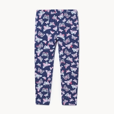 Toddler Girls' Printed Legging - Indigo