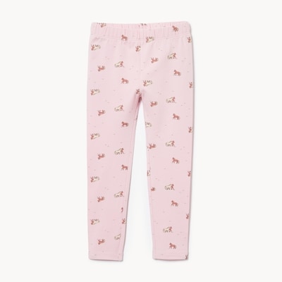 Legging imprimé pour petites filles - Rose Pâle