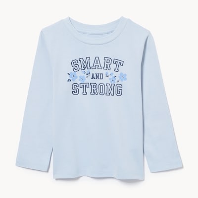 Toddler Graphic Long Sleeve Top - Pale Blue