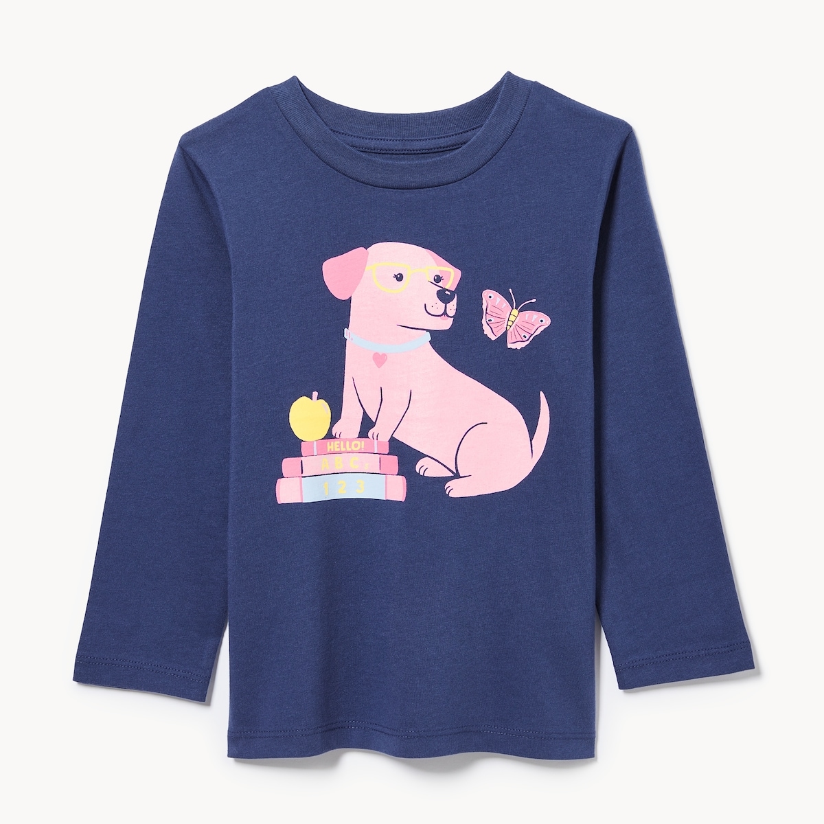 Toddler Graphic Long Sleeve Top - Indigo