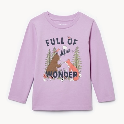 Toddler Graphic Long Sleeve Top - Lilac