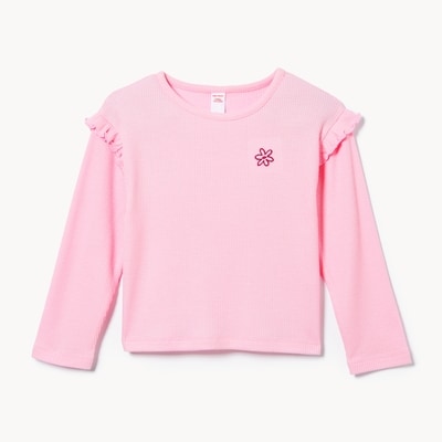 Toddler Girls' Embroidered Long Sleeve - Light Pink