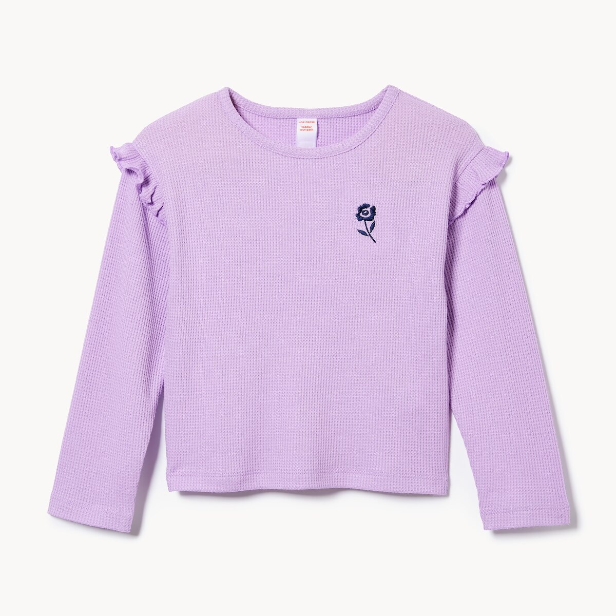 Haut brod  manches longues pour petites filles - Lilas