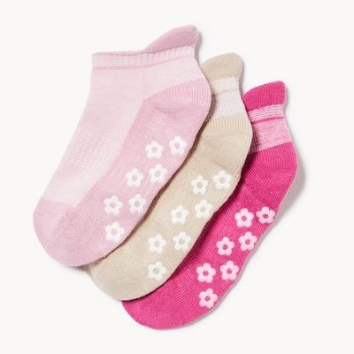 Ens. 3 paires de socquettes pour petites filles - Rose