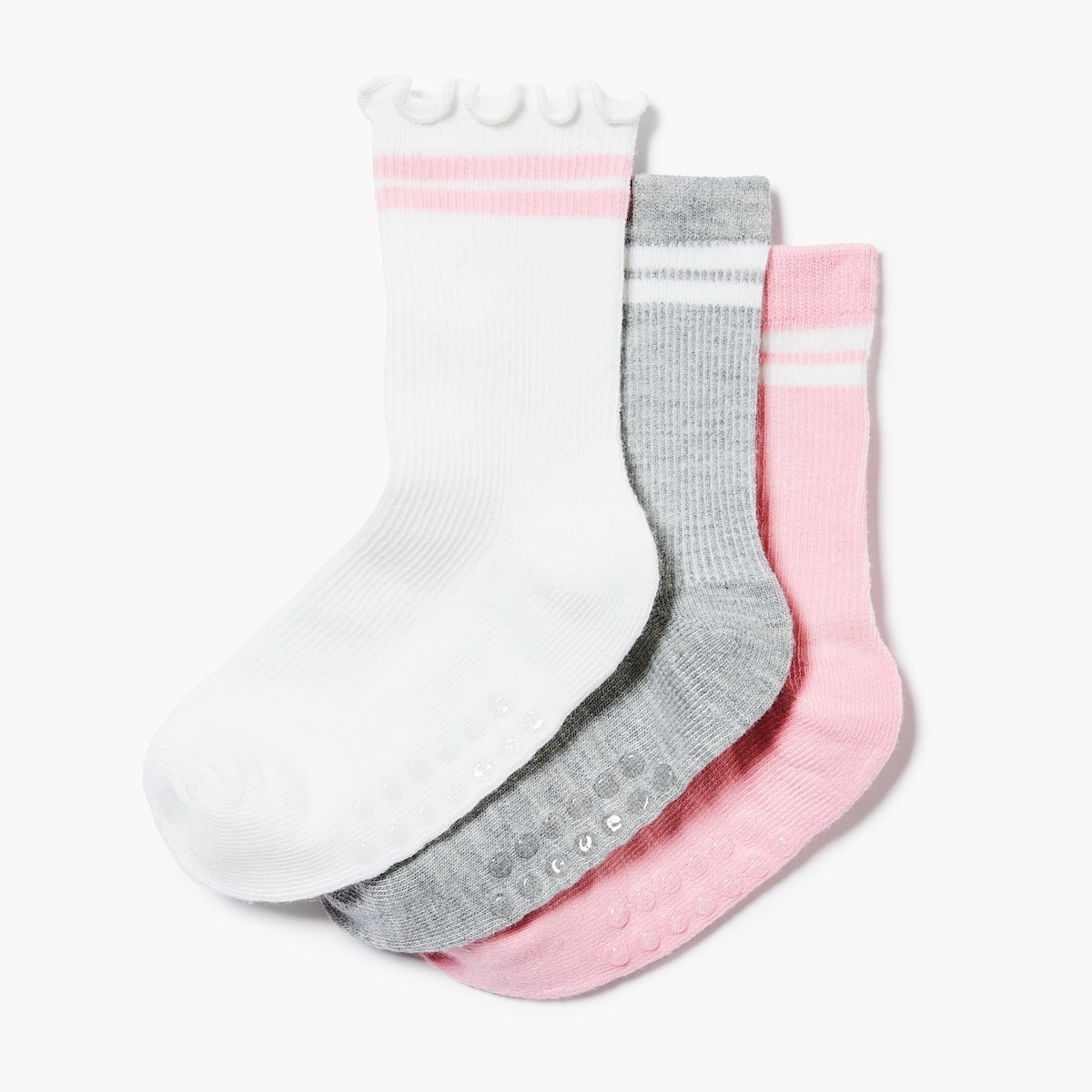 Joe Fresh Toddler Girls' 3-Pack Crew Socks 1 ea, $6.00/1ea