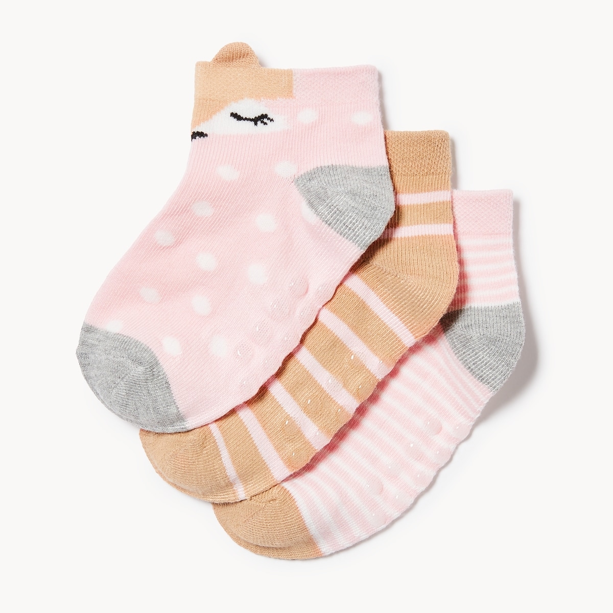 Toddler Girls' 3-Pack Low-Cut Socks