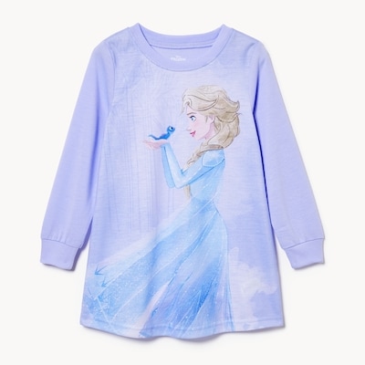 Chemise nuit Elsa Reine des Neiges, petites filles - Bleu