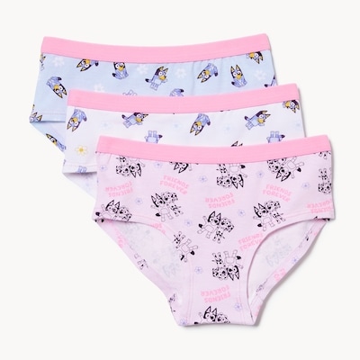 Ens. 3 culottes garçonnes Bluey - Rose