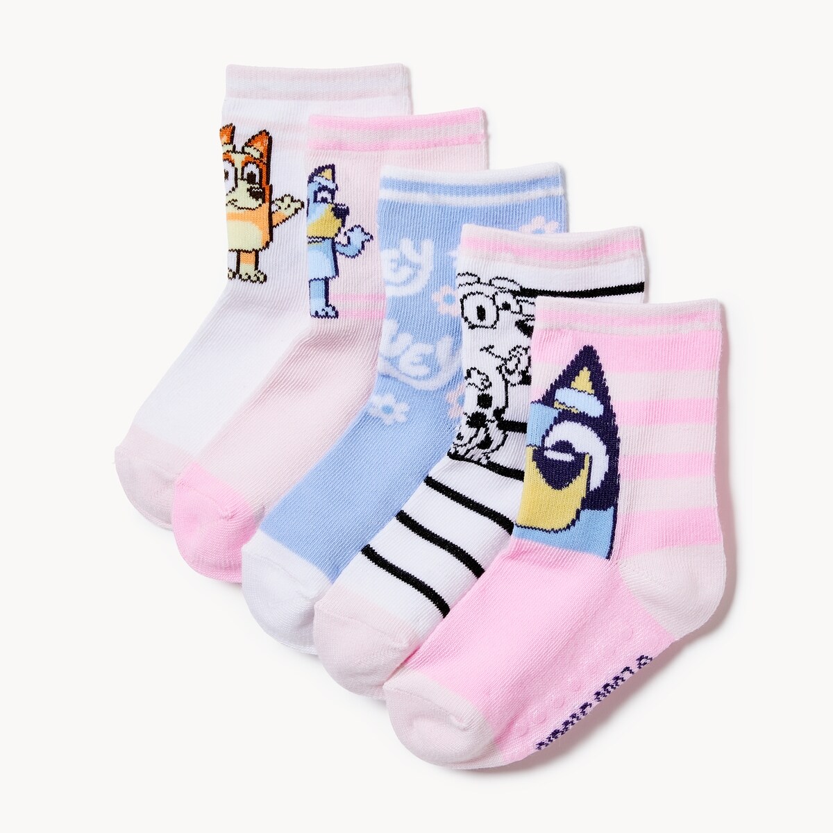 Toddler Girls' Bluey 5-Pack Crew Socks