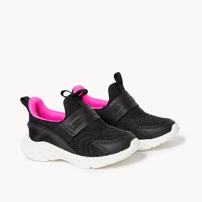 Toddler Girls' Athletic Sneakers - Black