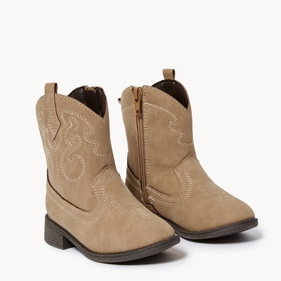Toddler Girls' Western Boots - Brown