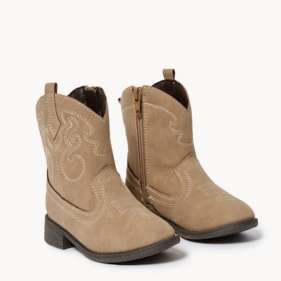 Toddler Girls' Western Boots - Brown