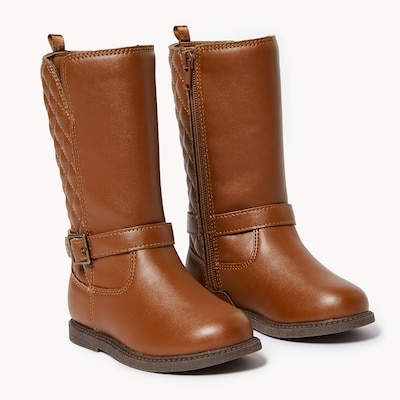 Toddler Girls' Riding Boots - Dark Brown